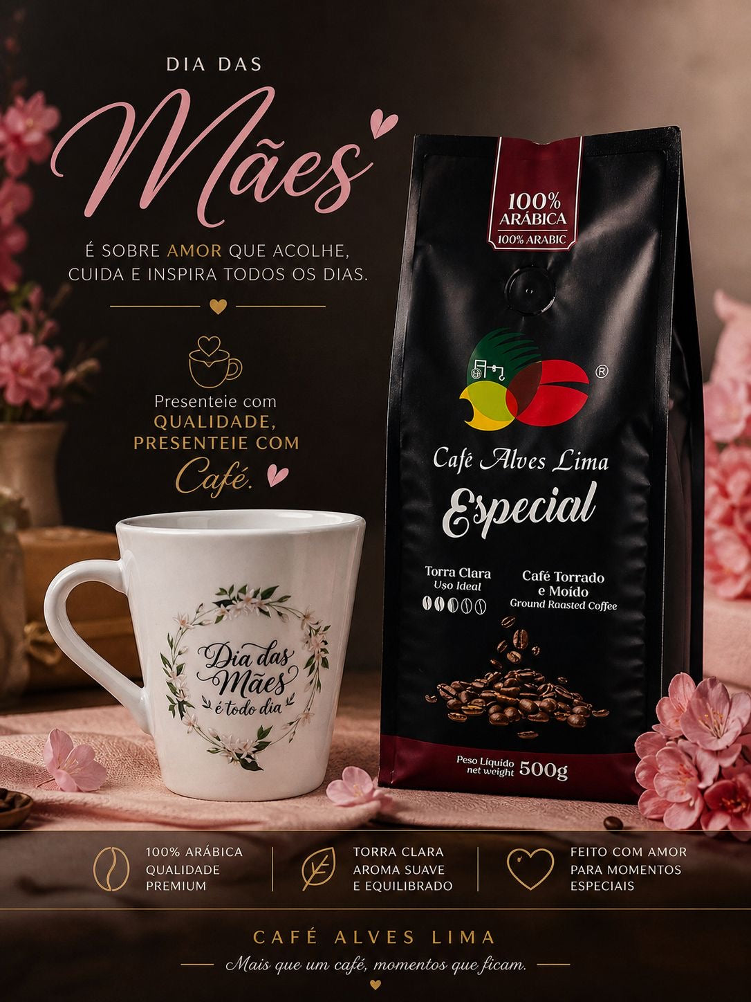 Kit dias das mães - 2 pacotes do Especial clássico mais uma caneca pra ela!